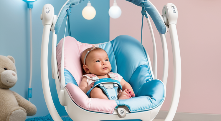 balancelle électrique pour bébé avec fonction musicale